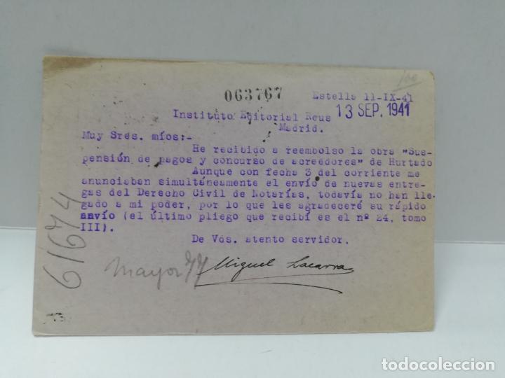 Postales: TARJETA POSTAL PUBLICITARIA. ESTELLA. 1941. - Foto 2