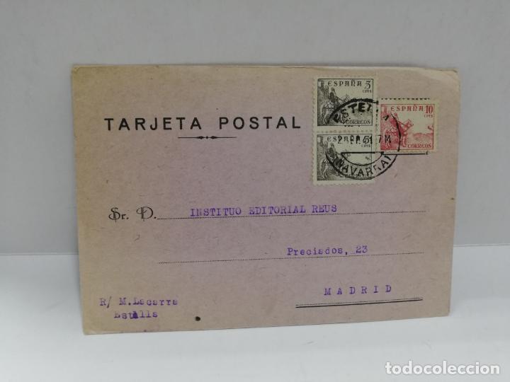 Postales: TARJETA POSTAL PUBLICITARIA. ESTELLA. 1941. - Foto 1