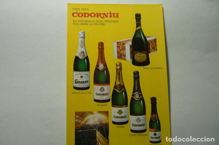 Postales: tarjeta publicidad codorniu