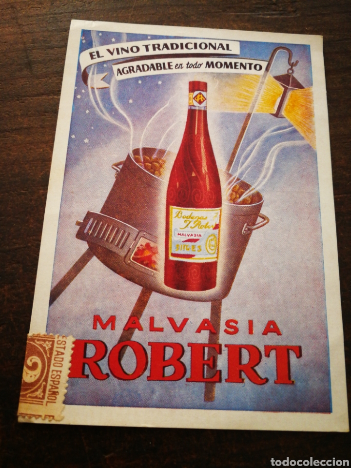 Postales: POSTAL PUBLICITARIA BODEGAS J. ROBERT (SITGES). - Foto 1