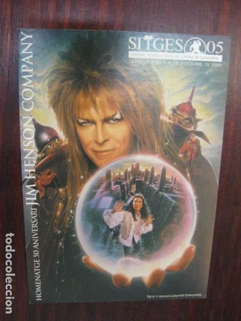 Postales: postal publicitaria festival cine sitges 2005 david bowie dentro del laberinto jim henson LABYRINTH