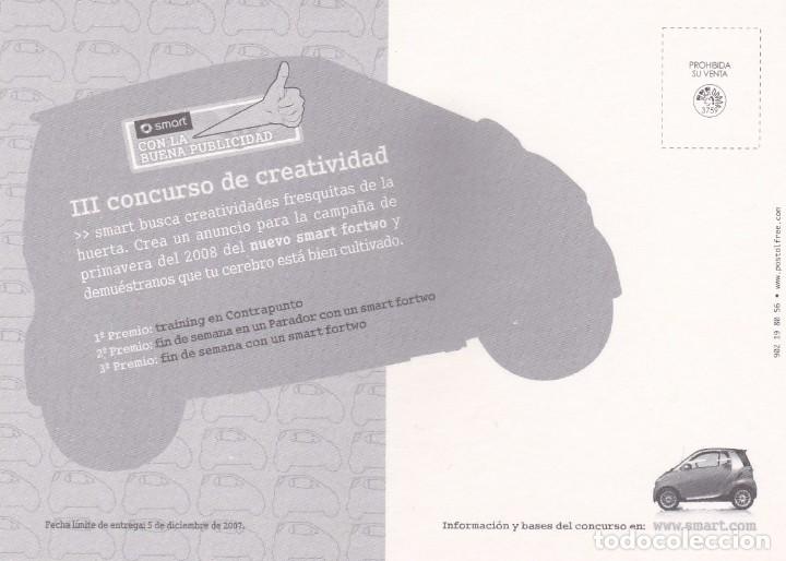 Postales: POSTAL AUTOMOVILES SMART. COCHES (2007) - Foto 2