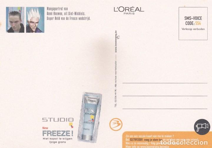 Postales: POSTAL STUDIO NEW FREEZE!. LOREAL. PARIS (BELGICA) - IJZIG COOL! - Foto 2