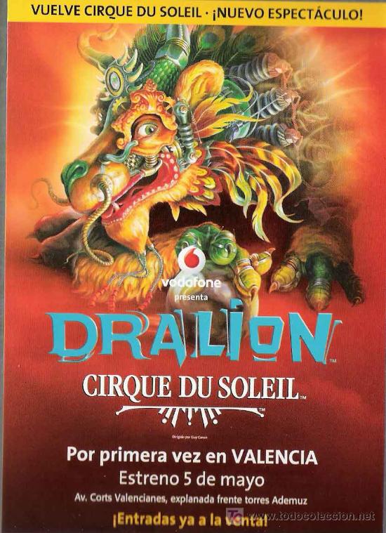 Postales: DRALION - CIRQUE DU SOLEIL - Foto 1