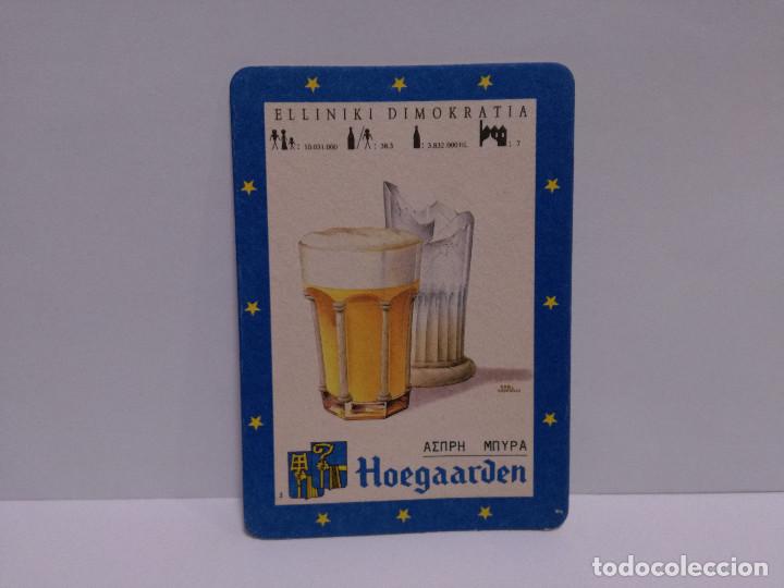 Postales: POSTAL POSAVASOS - CERVEZA BELGA HOEGAARDEN - 1989