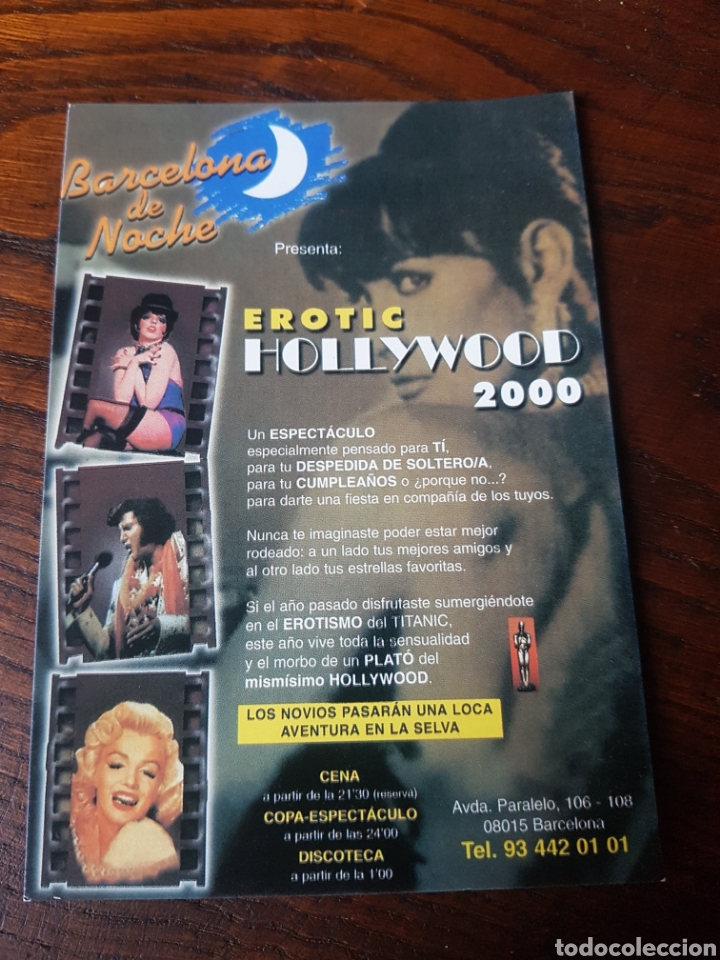 Postales: POSTAL EROTIC HOLLYWOOD 2000