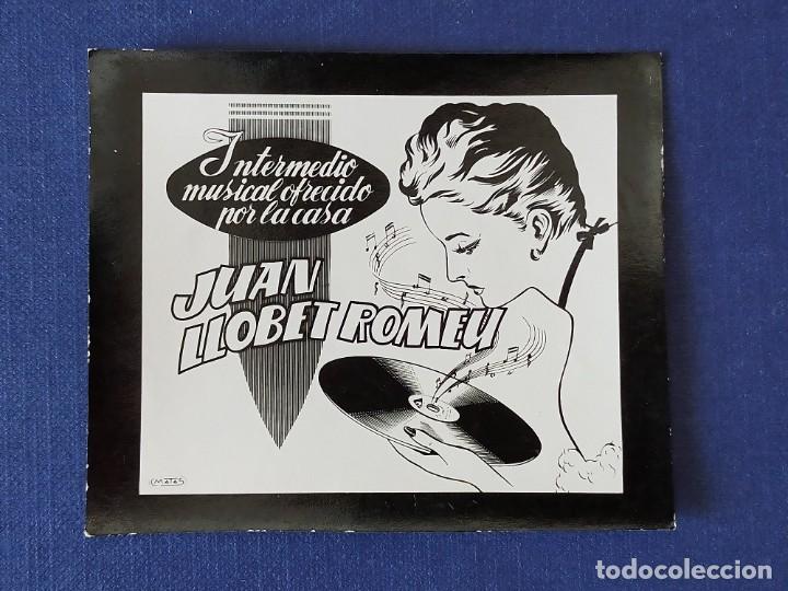 Cartes Postales: POSTALITA PUBLICITARIA CINE / FOTO FIJA: INTERMEDIO MUSICAL JUAN LLOBET ROMEU - MATAS