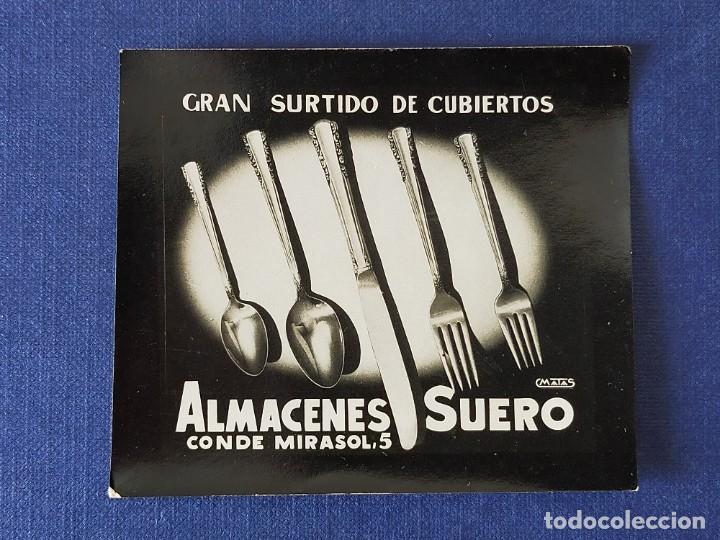 Cartoline: POSTALITA PUBLICITARIA CINE / FOTO FIJA: GRAN SURTIDO DE CUBIERTOS, ALMACENES SUERO - MATAS
