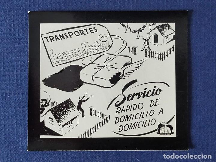 Cartoline: POSTALITA PUBLICITARIA CINE / FOTO FIJA: TRANSPORTE CANTON Y MU&Ntilde;IZ - PUBLICIDAD ELIS