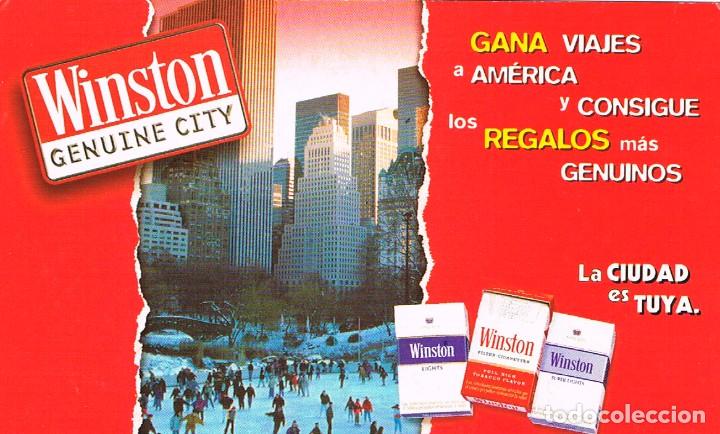 Postales: Nueva York, postal de publicidad de Winston - Foto 1
