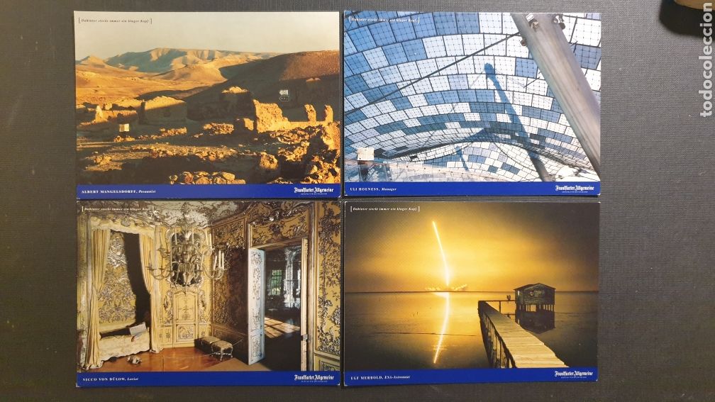 Postkarten: 4 postales del Frankfurter Allgemeine. 1997.