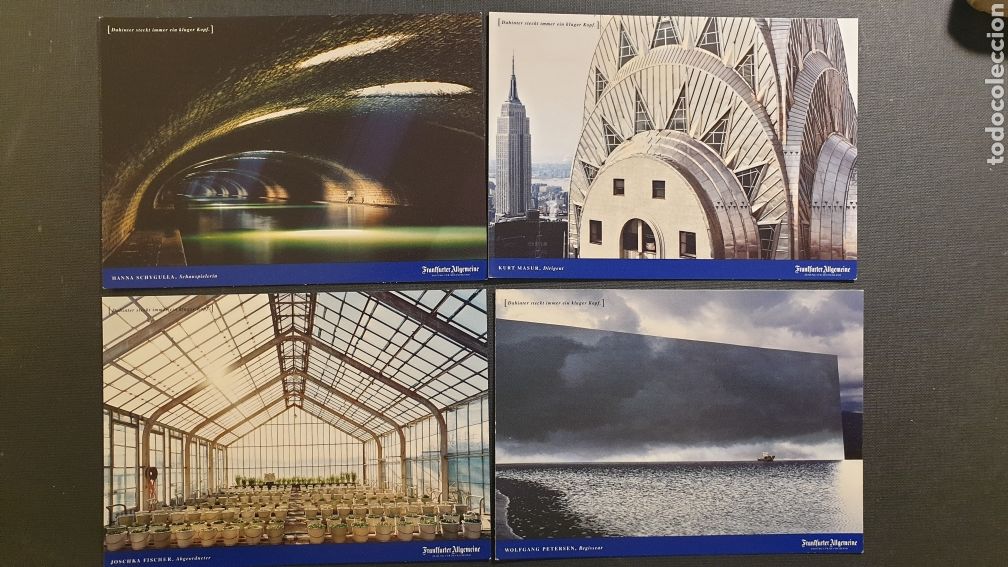 Postkarten: 4 postales del Frankfurter Allgemeine. 1997