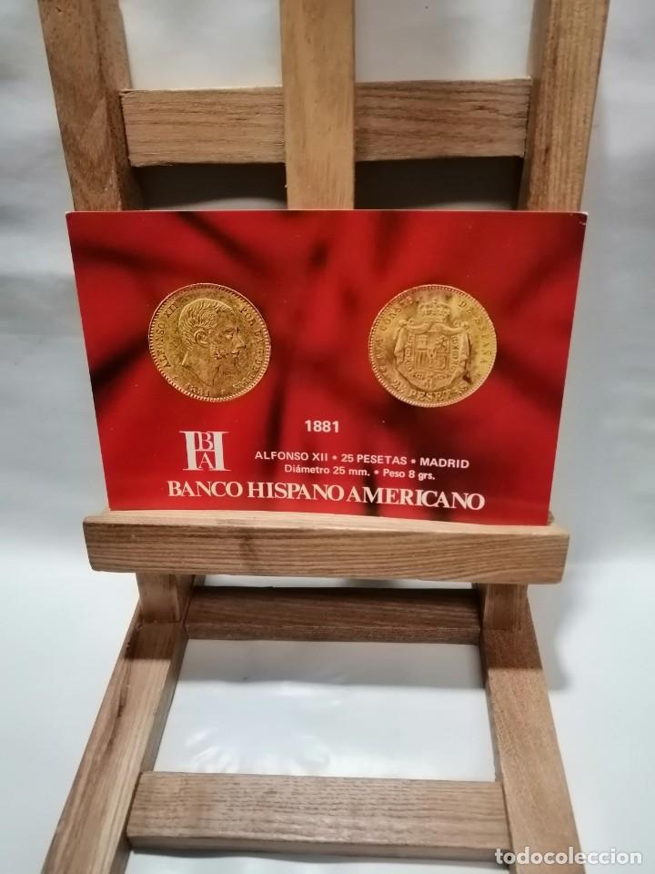 Postkarten: POSTAL BANCO HISPANO AMERICANO REVERSO PUBLICIDAD MONEDA
