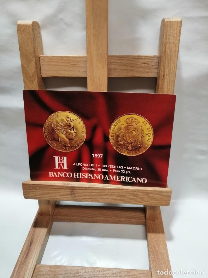 Postkarten: POSTAL BANCO HISPANO AMERICANO REVERSO PUBLICIDAD MONEDA
