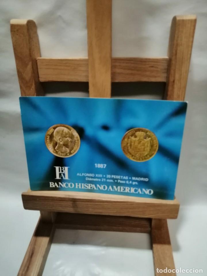 Postkarten: POSTAL BANCO HISPANO AMERICANO REVERSO PUBLICIDAD MONEDA