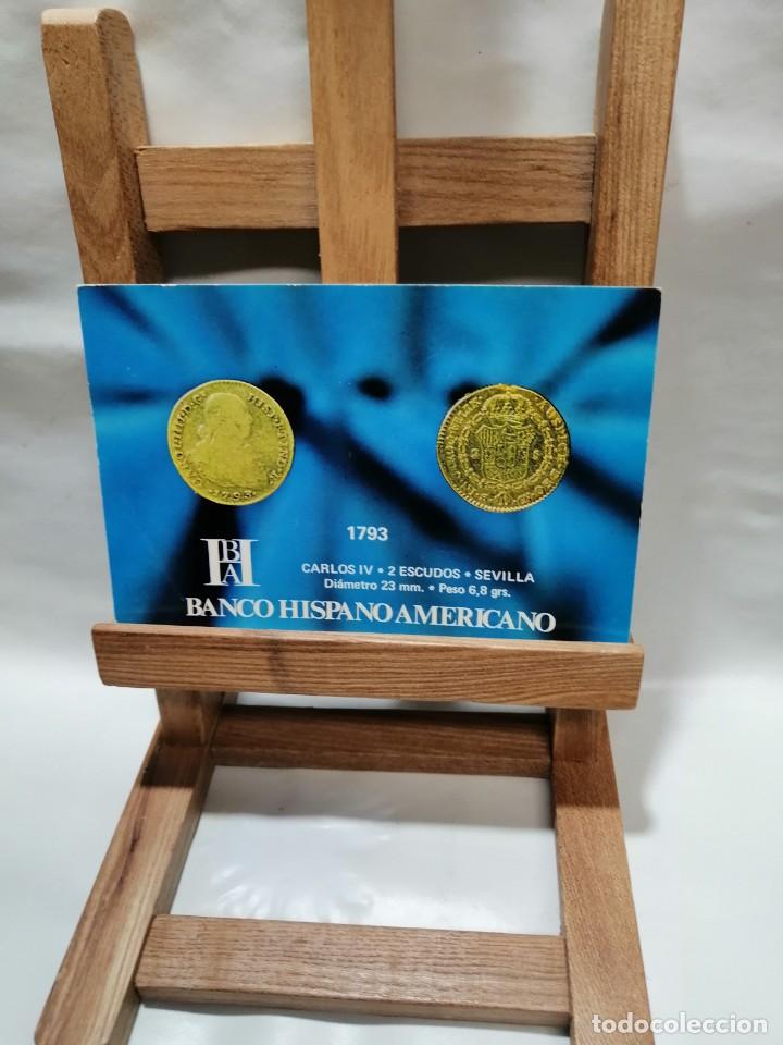 Postkarten: POSTAL BANCO HISPANO AMERICANO REVERSO PUBLICIDAD MONEDA