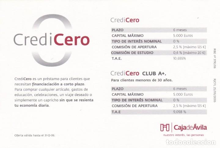 Postales: POSTAL CAJA DE AVILA. CREDICERO - Foto 2