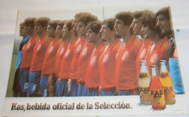 Postales: postal de la seleccion espa&ntilde;ola mundial de futbol 1982 publicidad Kas circulada