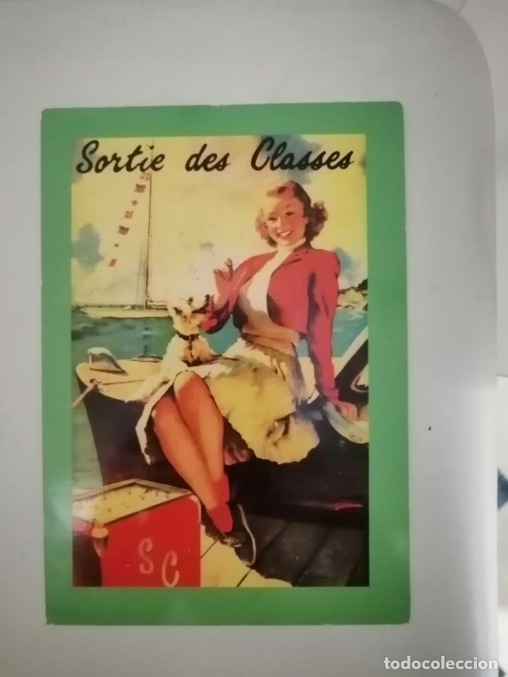 Postales: Postal publicitaria Sortie des classes - Foto 1