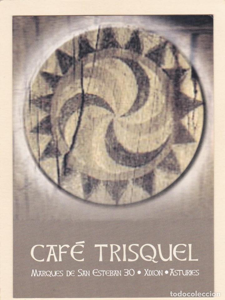 Postales: POSTAL CAFE TRISQUEL. XIXON. ASTURIAS - CON CALENDARIO 2005 EN EL REVERSO