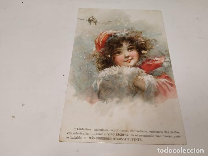 Postales: POSTAL ESCRIV&Aacute; - VINO Y CALLICIDA - Foto 1