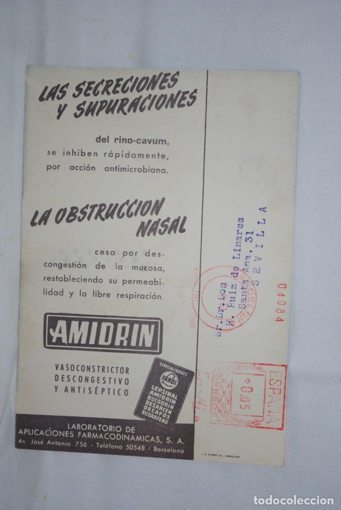 Postales: POSTAL DE MEDICINA . AMIDRIN . - Foto 2