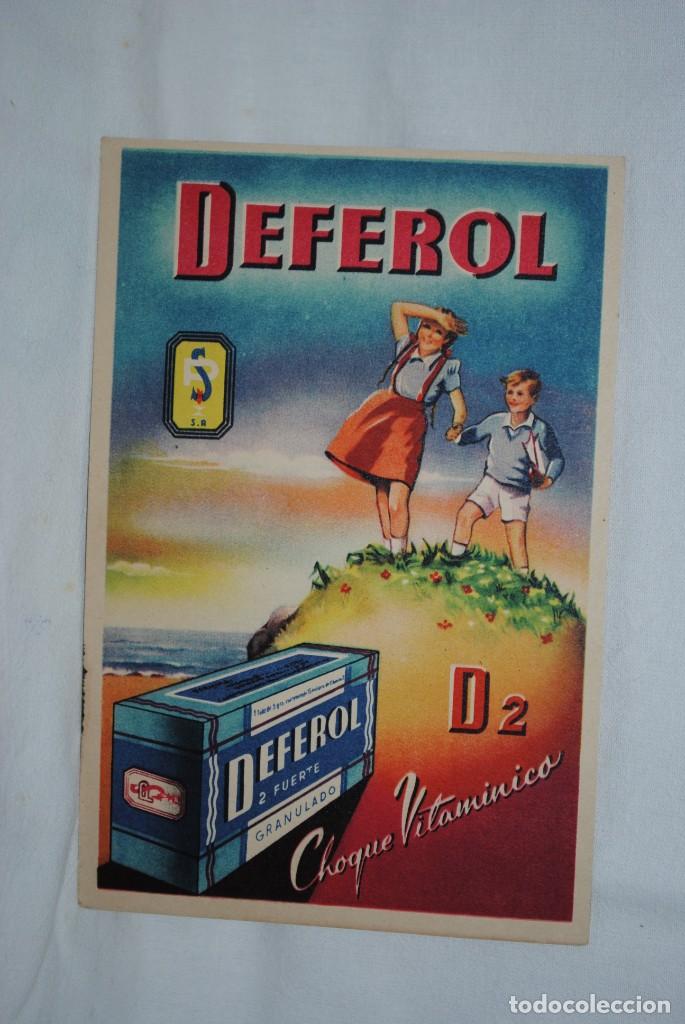 Postales: POSTAL DE MEDICINA , DEFEROL . - Foto 1