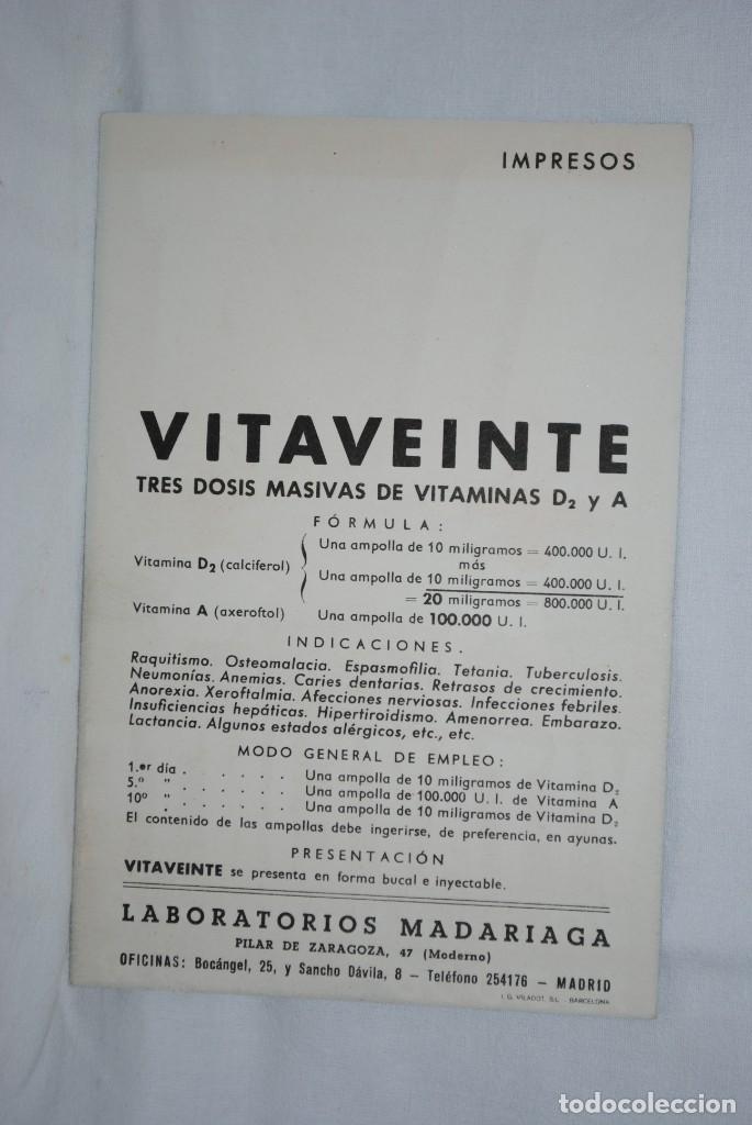 Postales: POSTAL DE MEDICINA , VITAVEINTE . - Foto 2