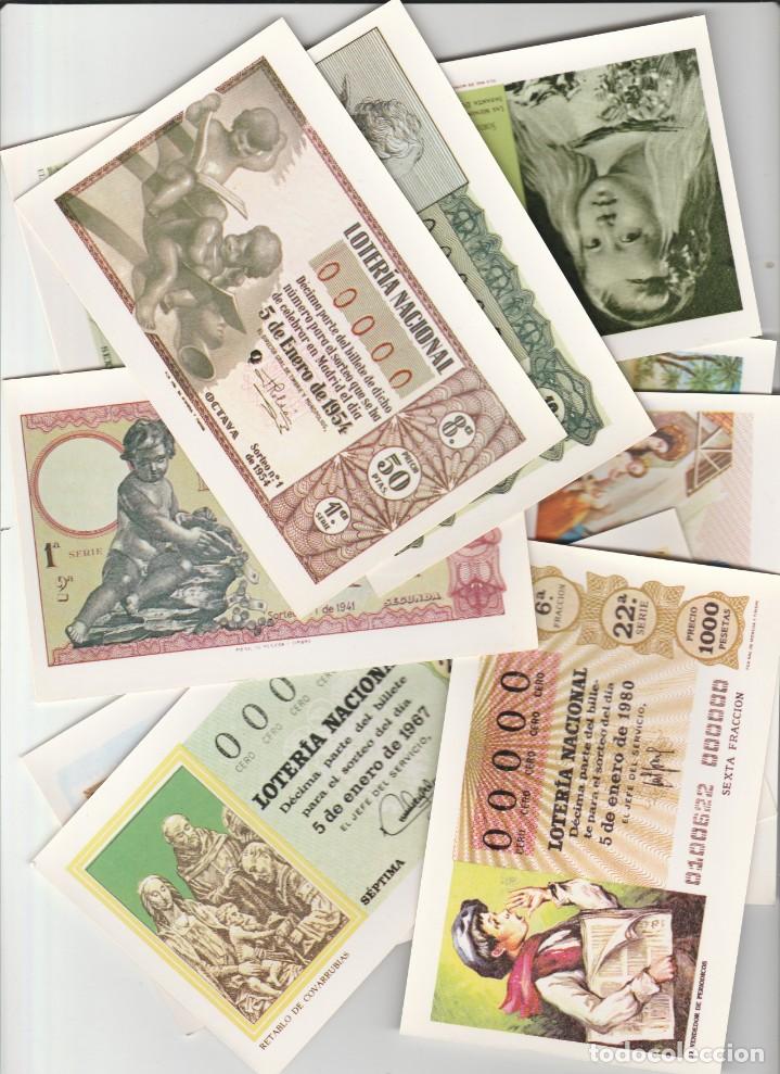 Cartes Postales: POSTAL LOTE DE 12 DECIMOS SORTEO DEL NI&Ntilde;O - 1 AL 12 -ED SER NACIONAL LOTERIAS 1981 - FNMT - FOTOS
