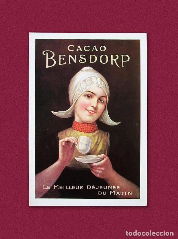 Postales: CACAO BENSDORP - POSTAL PUBLICITARIA - Foto 1