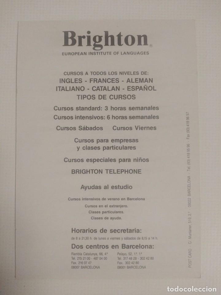 Postales: Postal Publicitaria Brighton Idiomas - Foto 2