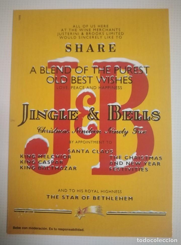 Postales: Postal publicitaria Whisky Jb. - Foto 1