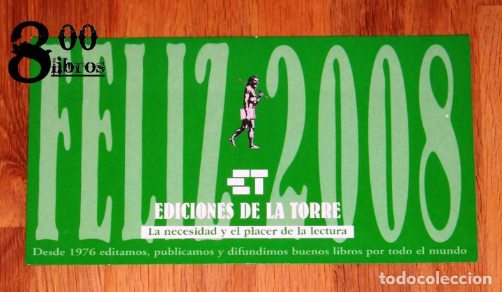 Cartoline: POSTAL. EDICIONES DE LA TORRE. Feliz 2008. - poema La m&aacute;s amada.., de Ch. Abada