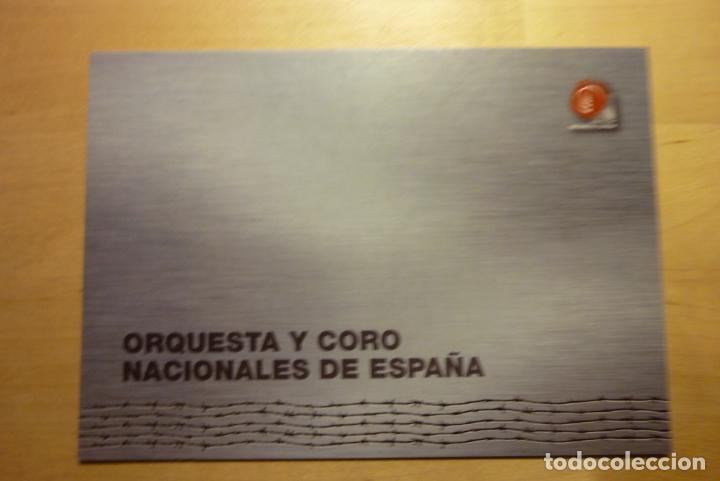 Postkarten: Tarjeta postal Orquesta y Coro Nacionales de Espa&ntilde;a OCNE Temporada 2008/09 Auditorio Nacional Madrid