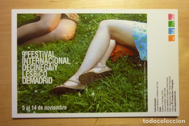 Postais: Tarjeta postal 9&ordm; Lesgaicinemad 2004 Les Gai Cine Mad LGTBI Fundaci&oacute;n Tri&aacute;ngulo