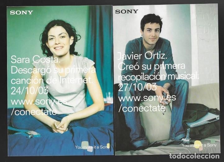Postales: 2 postalfree. YOU MAKE IT, SONY - Foto 1