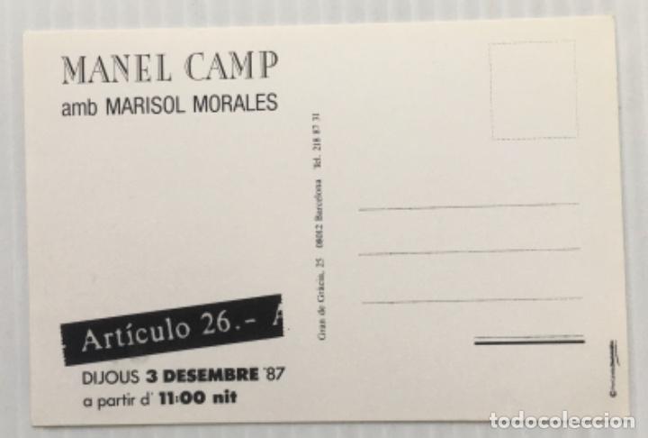 Postales: MANEL CAMP. ART&Iacute;CULO 26. BARCELONA. - Foto 2