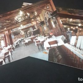 Dos postales del restaurante La Mina de Aranjuez, años 80, sin usar