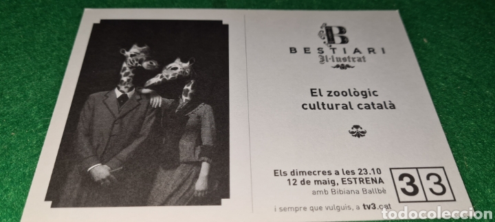 Postales: Postal publicitaria del programa de televisi&oacute;n Bestiari. - Foto 2