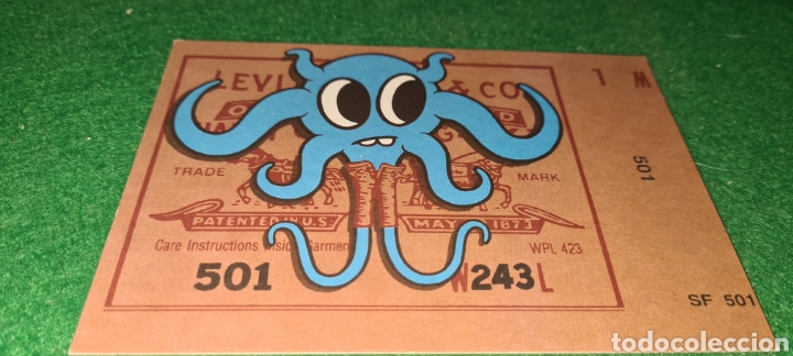 Postales: Preciosa postal publicitaria de Levi's Strauss.