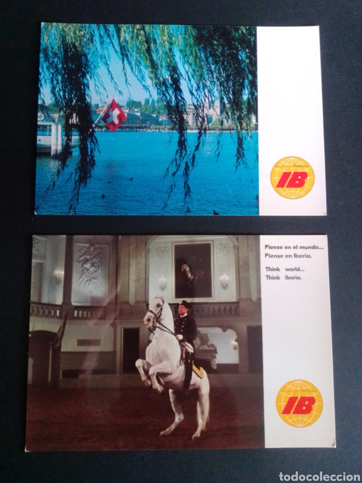 Postales: LOTE DE 2 POSTALES DE IBERIA. - Foto 1