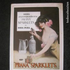 Postales: PRANA SPARKLETS-SODA PURA-PUBLICIDAD-POSTAL ANTIGUA-(82.016)