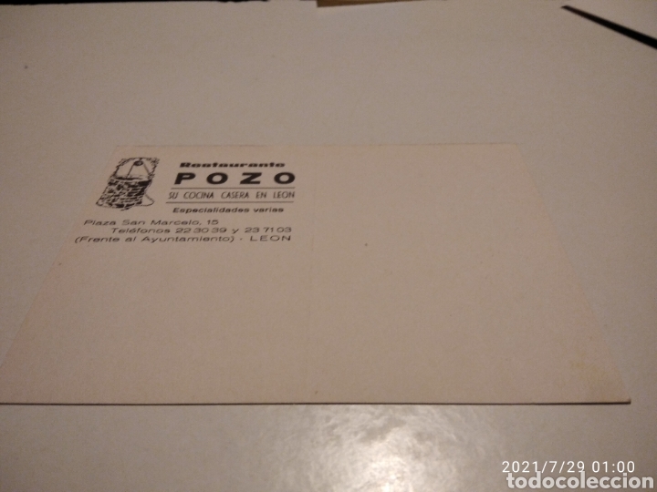 Postales: Postal restaurante Pozo, Le&oacute;n - Foto 2