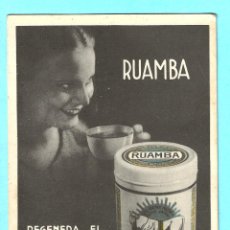 Postales: TARJETA RUAMBA. LABORATORIOS VIÑAS, 1944.