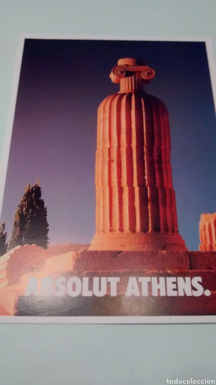 Postales: ABSOLUT ATHENS. VODKA ABSOLUT. SIN CIRCULAR. 1994. (A1) - Foto 1