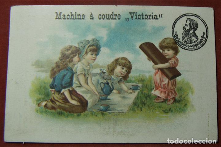 Postales: ANTIGUA POSTAL MACHINE A COUDRE VICTORIA - Foto 1