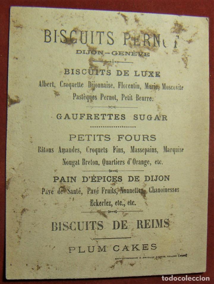 Postales: ANTIGUA POSTAL BISCUITS PERNOT DIJON GENEVE - Foto 2