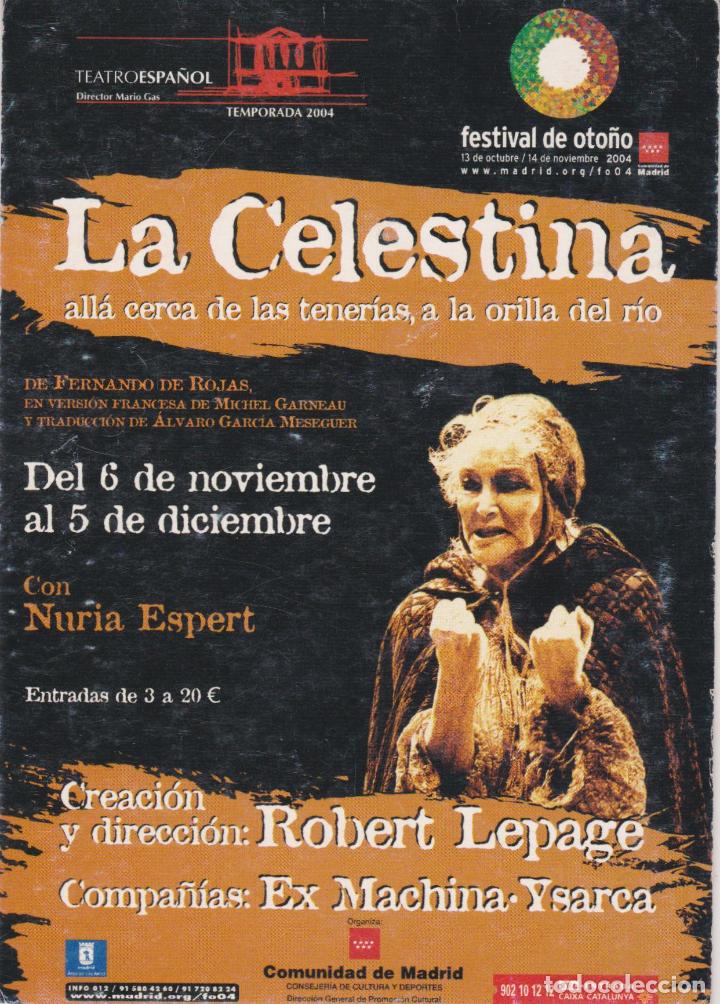 Postales: LA CELESTINA &ndash; TEATROESPA&Ntilde;OL &ndash; POSTAL PUBLICITARIA