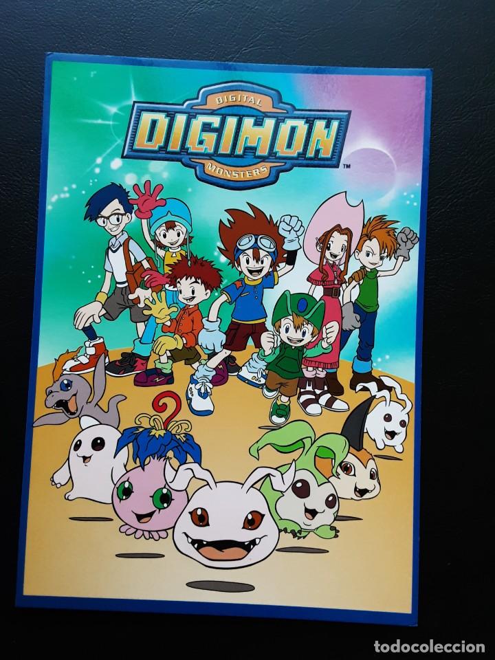 Postales: Postal publicitaria Digimon monsters