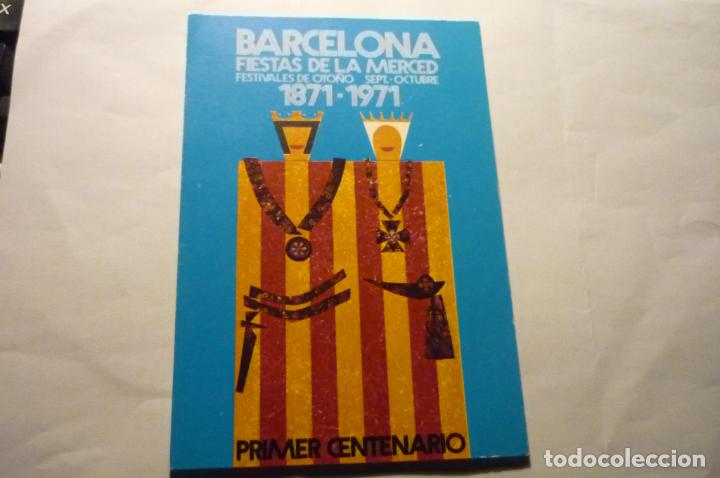 Postales: POSTAL BARCELONA FIESTAS MERCED -CENTENARIO - Foto 1